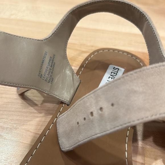Steve Madden Santo Sling Back Sandals Sand Suede (Size 8) - Picture 6 of 8